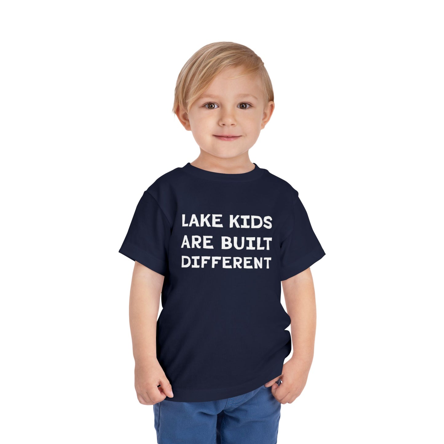 TODDLER Lake Kids Are Built Different Short Sleeve Tee