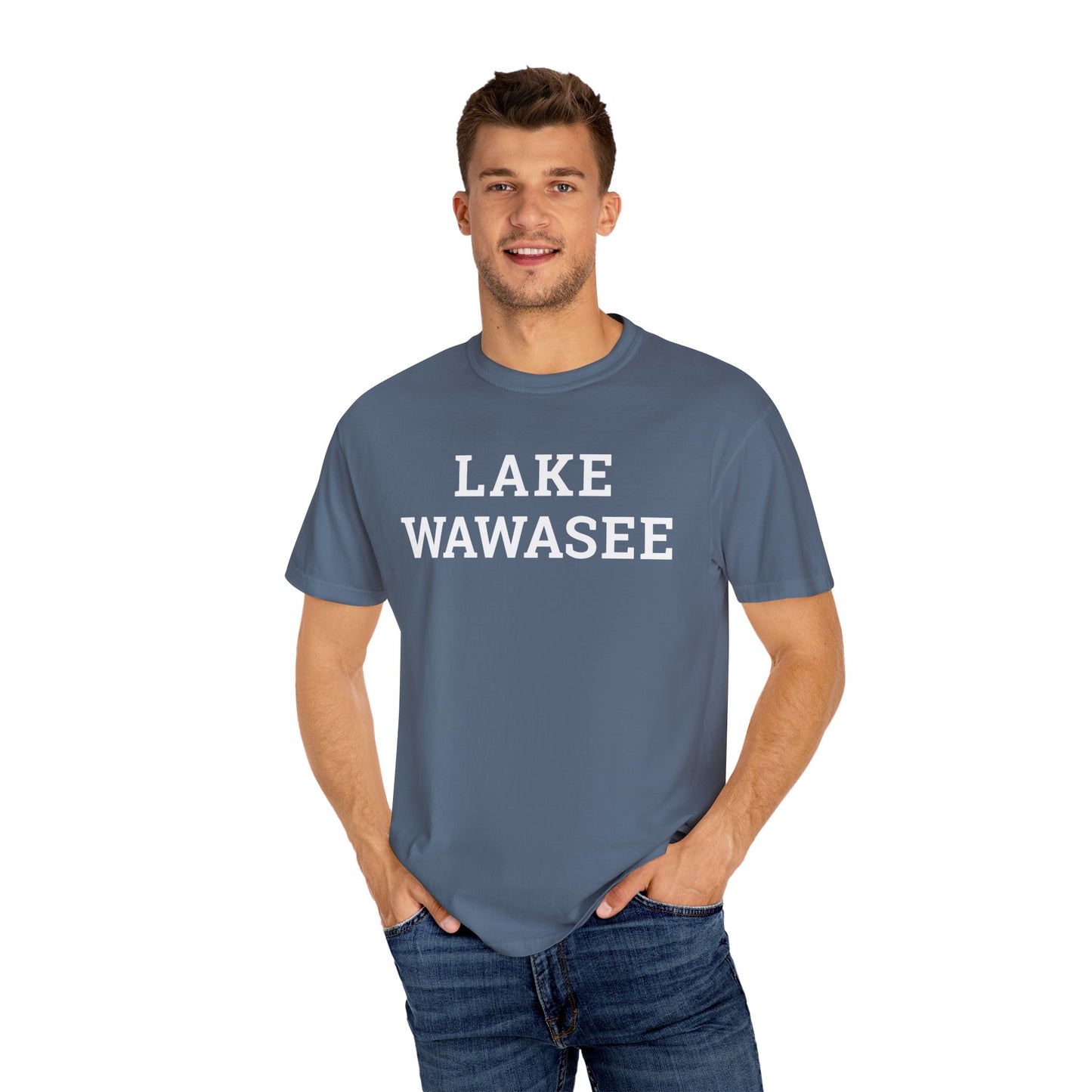 Lake Wawasee Block Logo Classic Tee - Unisex