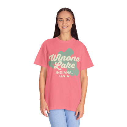 Winona Lake Vintage Map Classic Tee - Unisex