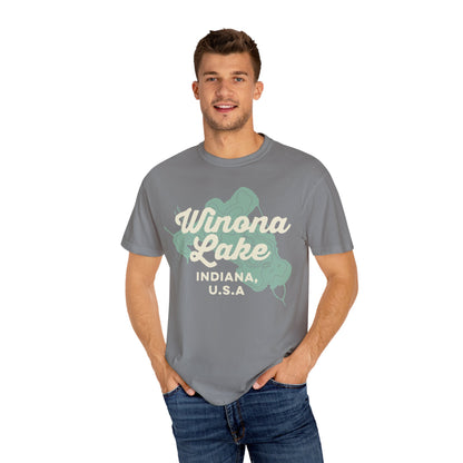 Winona Lake Vintage Map Classic Tee - Unisex