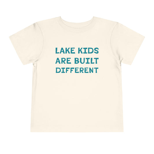 TODDLER Lake Kids Are Built Different Short Sleeve Tee