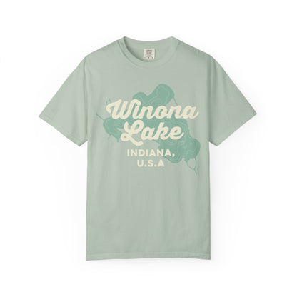 Winona Lake Vintage Map Classic Tee - Unisex