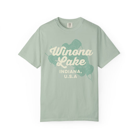 Winona Lake Vintage Map Classic Tee - Unisex