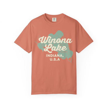 Winona Lake Vintage Map Classic Tee - Unisex