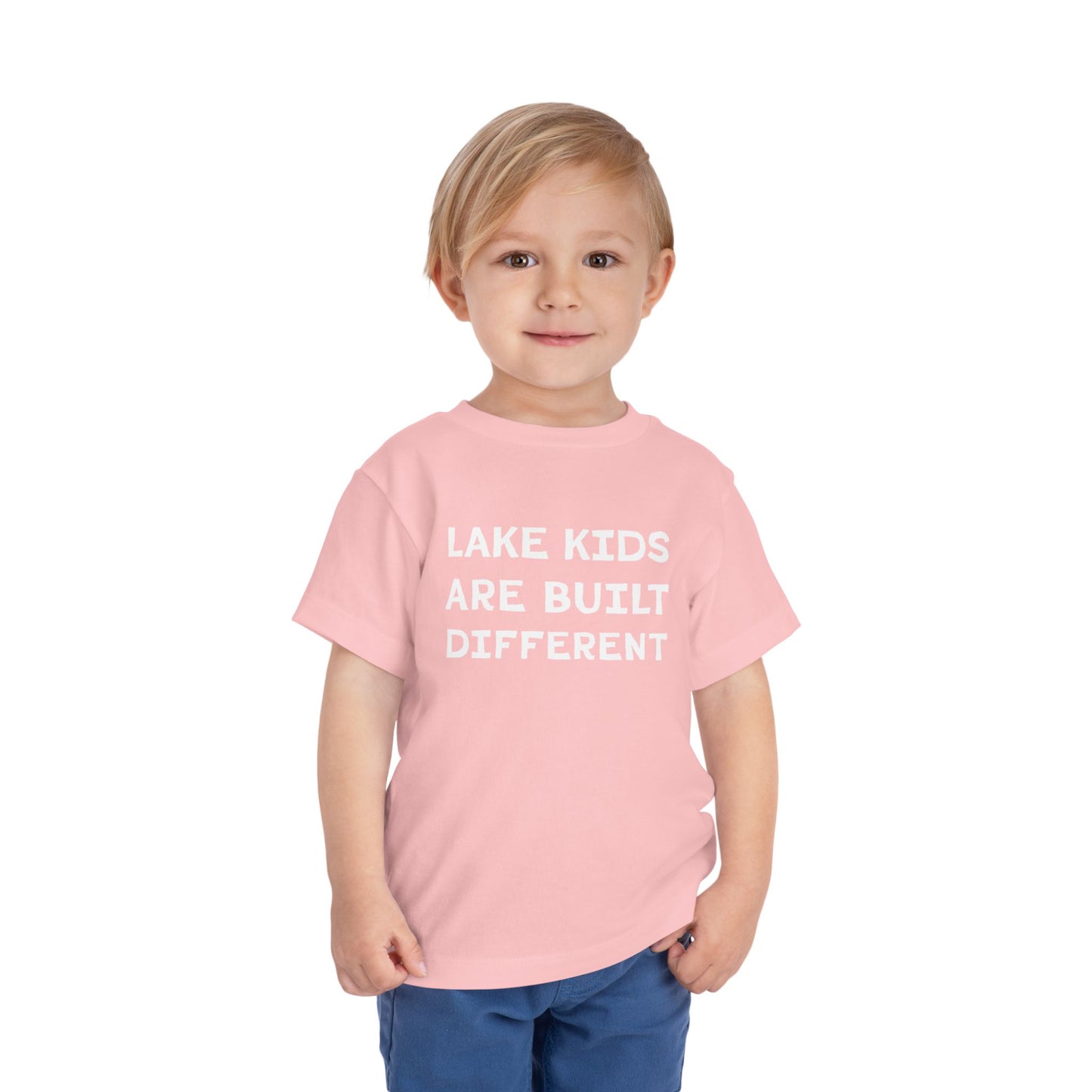 TODDLER Lake Kids Are Built Different Short Sleeve Tee