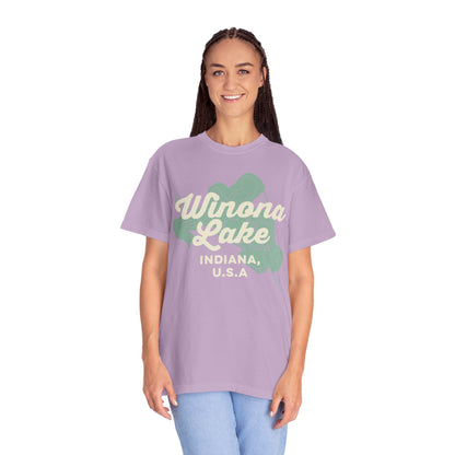 Winona Lake Vintage Map Classic Tee - Unisex