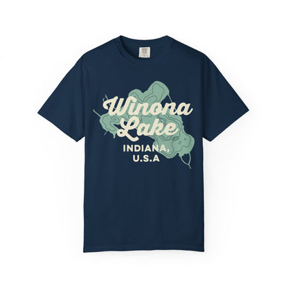Winona Lake Vintage Map Classic Tee - Unisex