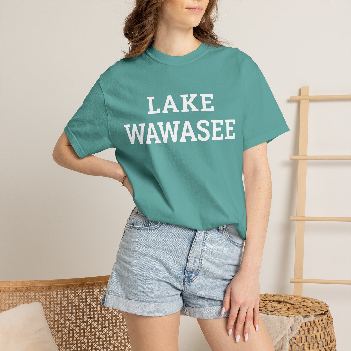 Lake Wawasee Block Logo Classic Tee - Unisex