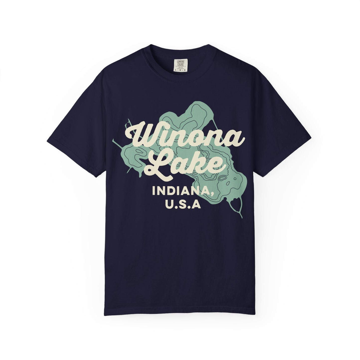 Winona Lake Vintage Map Classic Tee - Unisex