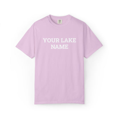Custom Lake Block Logo Tee