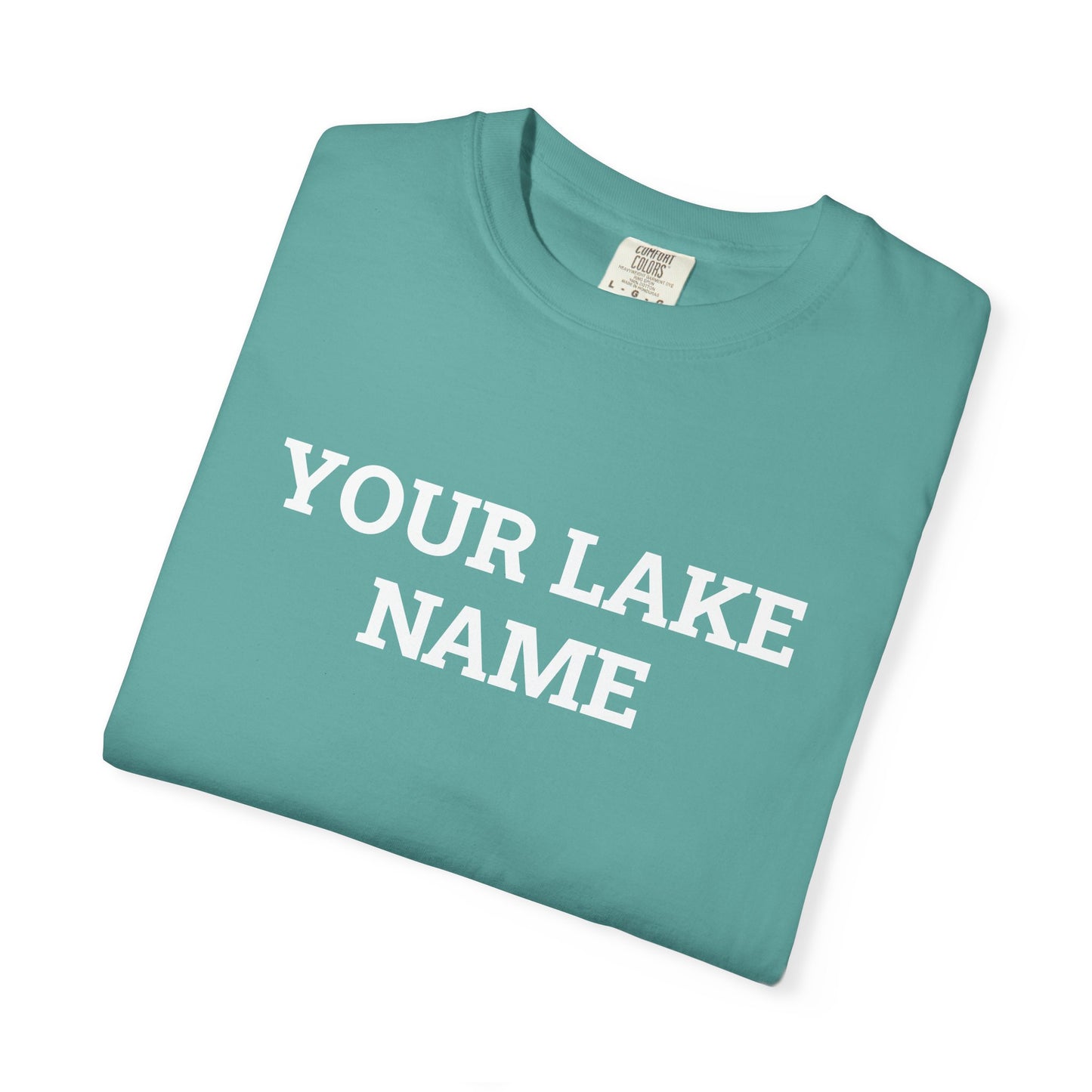 Custom Lake Block Logo Tee