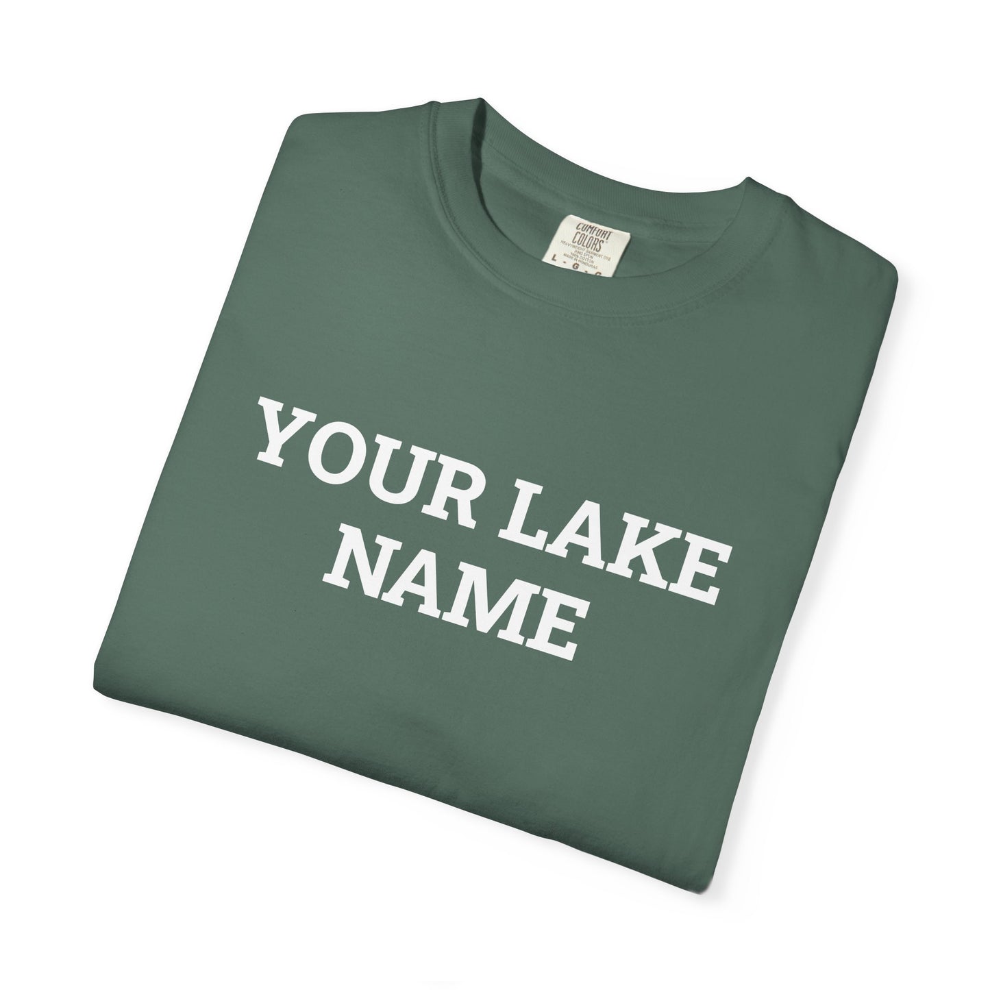 Custom Lake Block Logo Tee