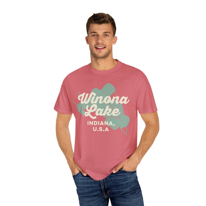 Winona Lake Vintage Map Classic Tee - Unisex