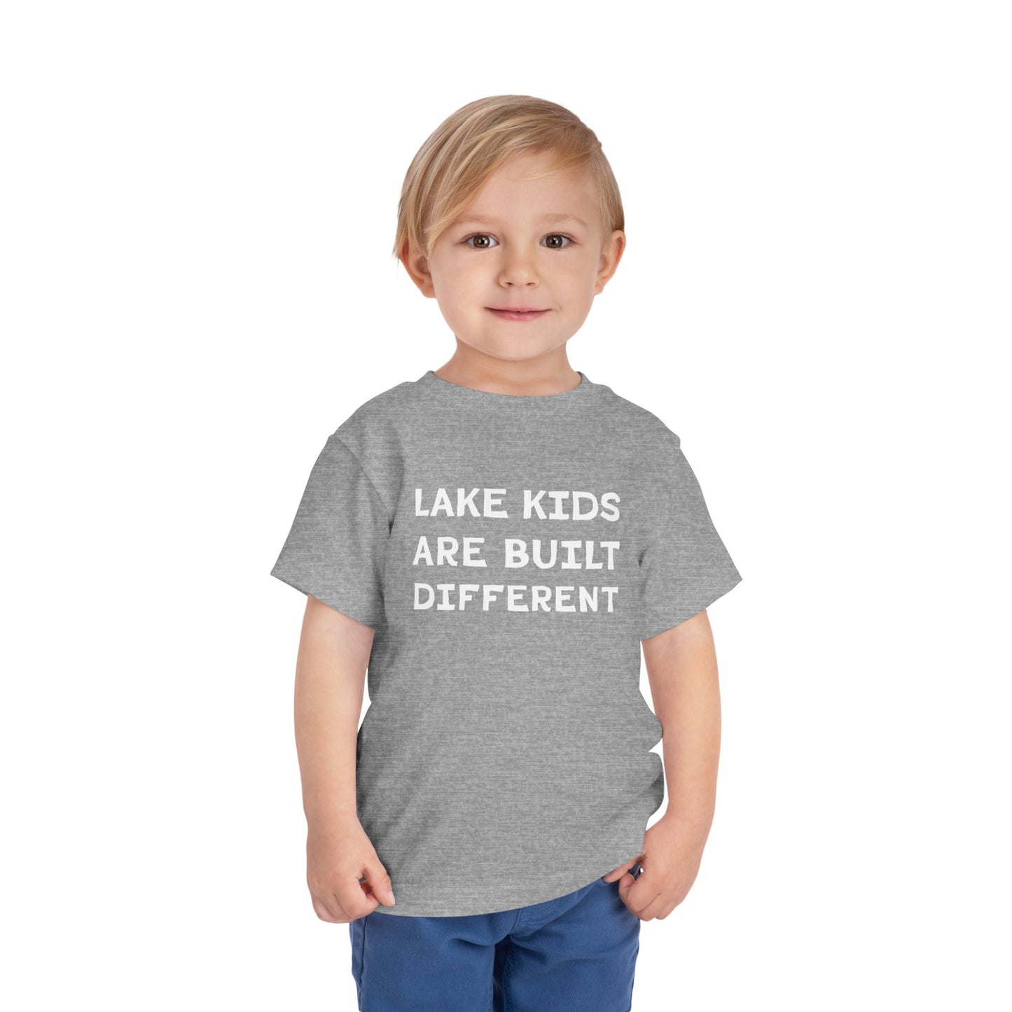 TODDLER Lake Kids Are Built Different Short Sleeve Tee