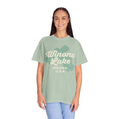 Winona Lake Vintage Map Classic Tee - Unisex