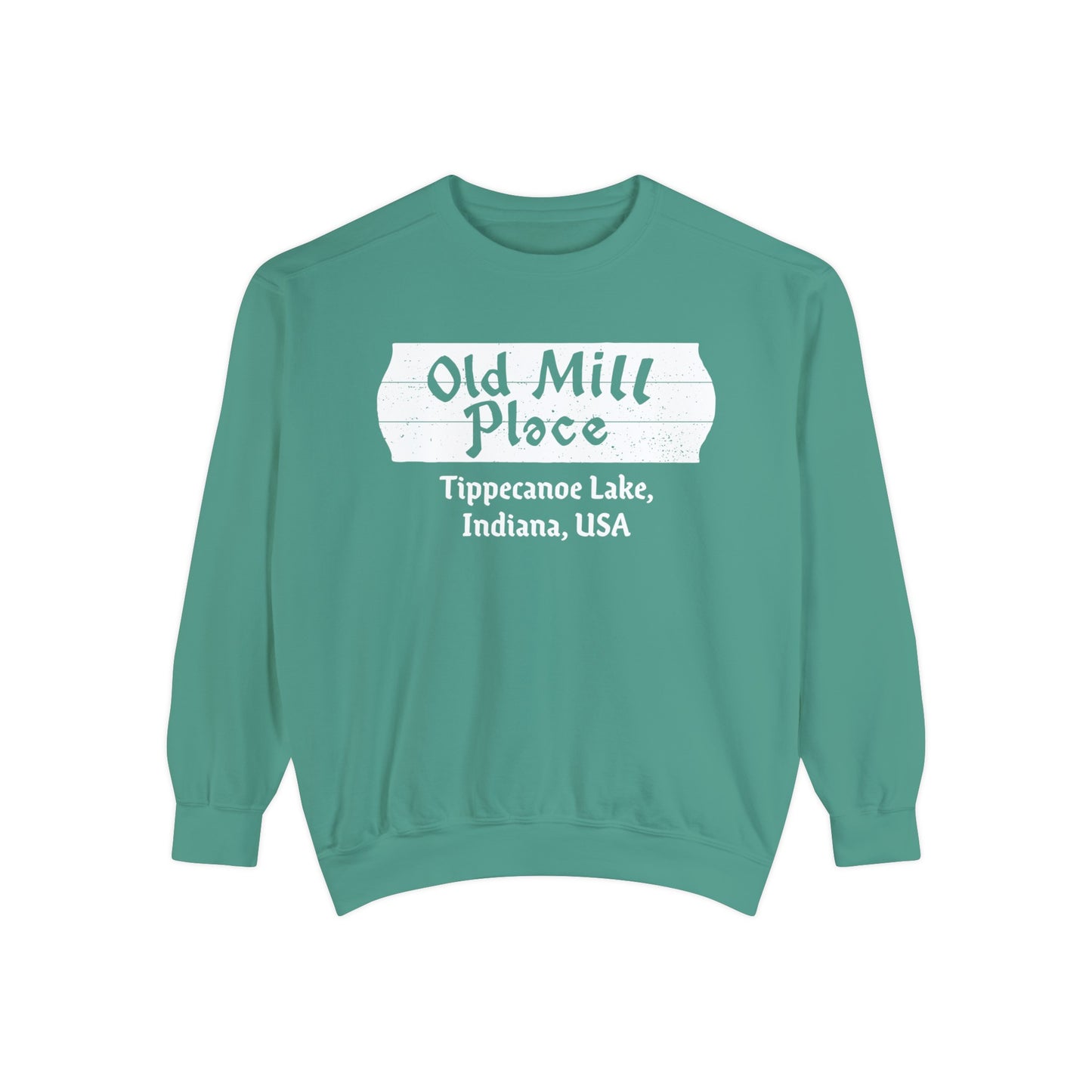 Old Mill Place Tippecanoe Lake Crewneck Sweatshirt - Unisex