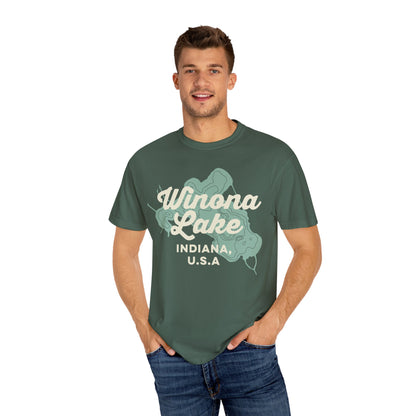 Winona Lake Vintage Map Classic Tee - Unisex