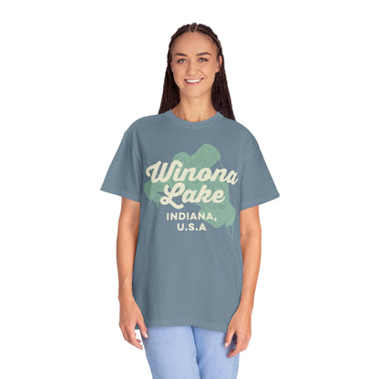 Winona Lake Vintage Map Classic Tee - Unisex
