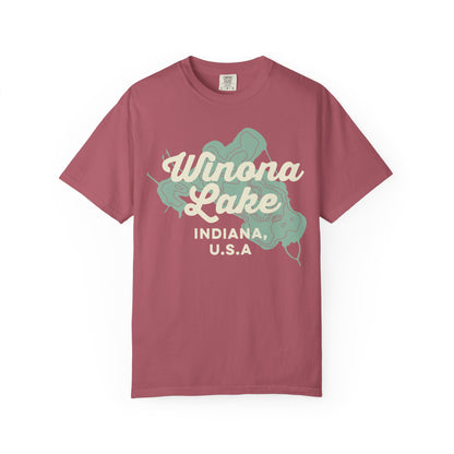 Winona Lake Vintage Map Classic Tee - Unisex