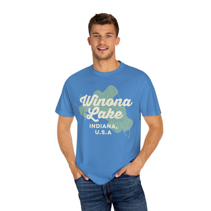 Winona Lake Vintage Map Classic Tee - Unisex