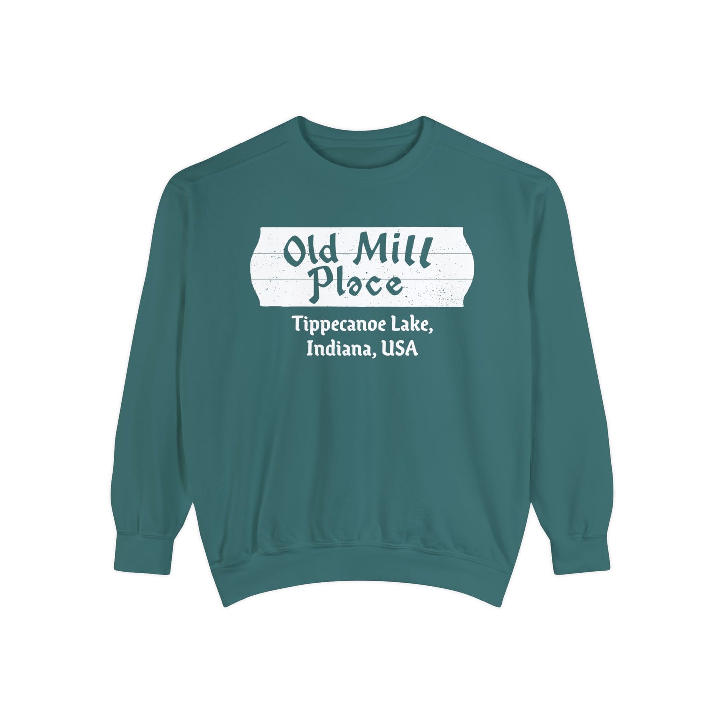 Old Mill Place Tippecanoe Lake Crewneck Sweatshirt - Unisex