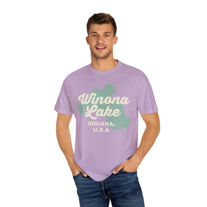 Winona Lake Vintage Map Classic Tee - Unisex