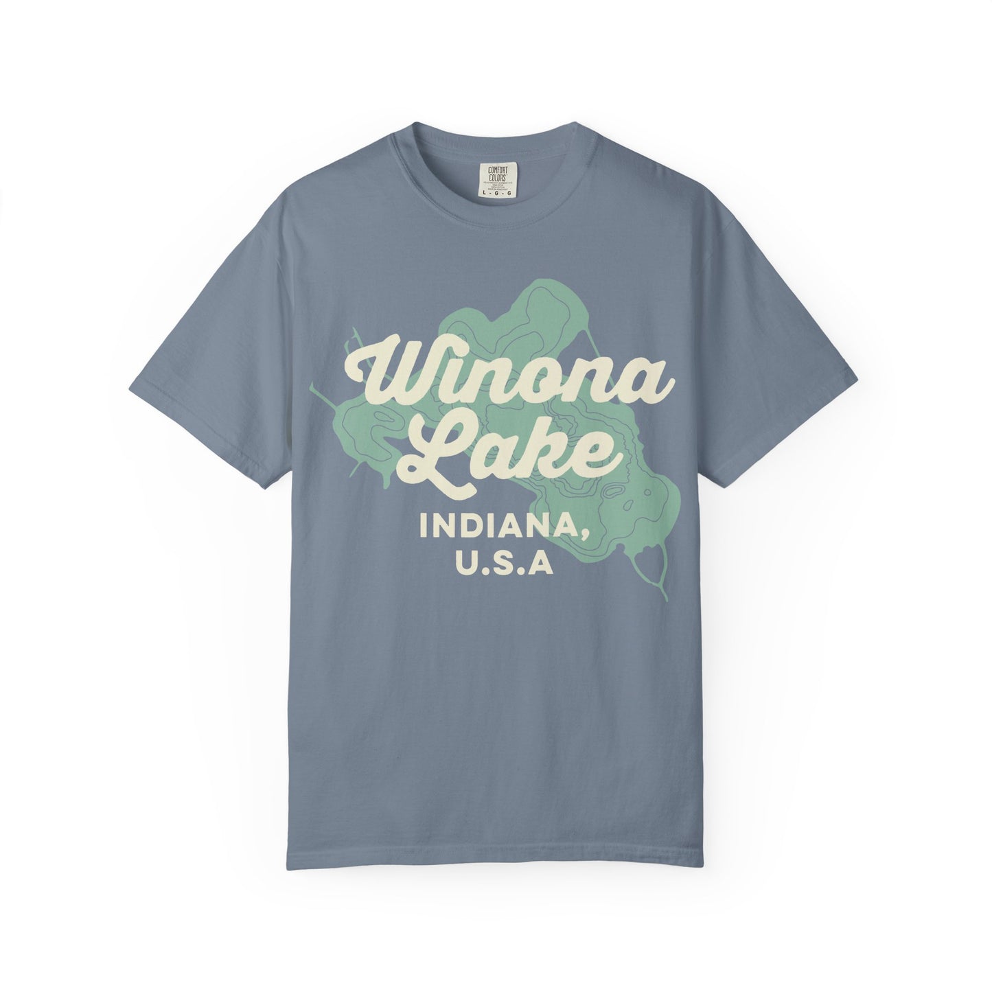 Winona Lake Vintage Map Classic Tee - Unisex