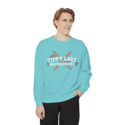 Tippy Lake Waterskiing Crewneck Sweatshirt - Unisex