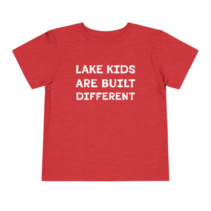 TODDLER Lake Kids Are Built Different Short Sleeve Tee