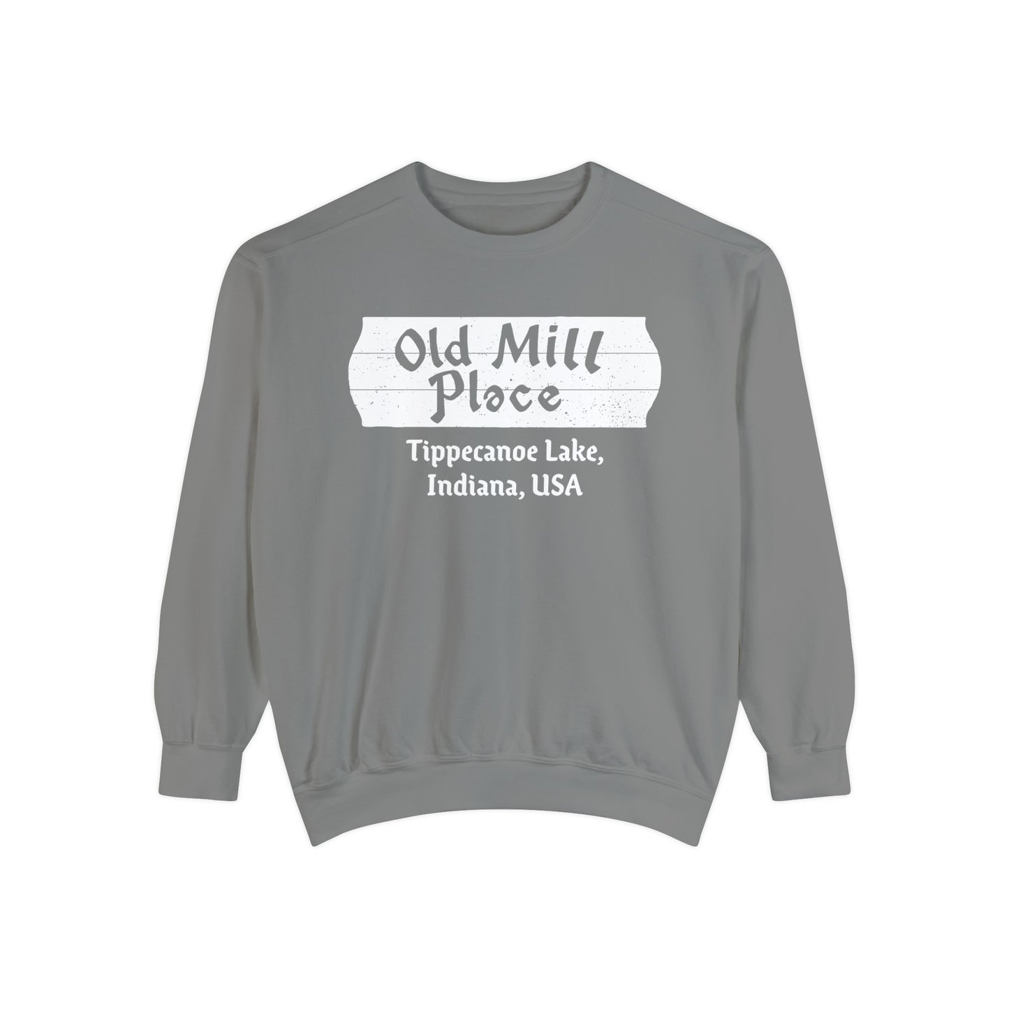 Old Mill Place Tippecanoe Lake Crewneck Sweatshirt - Unisex