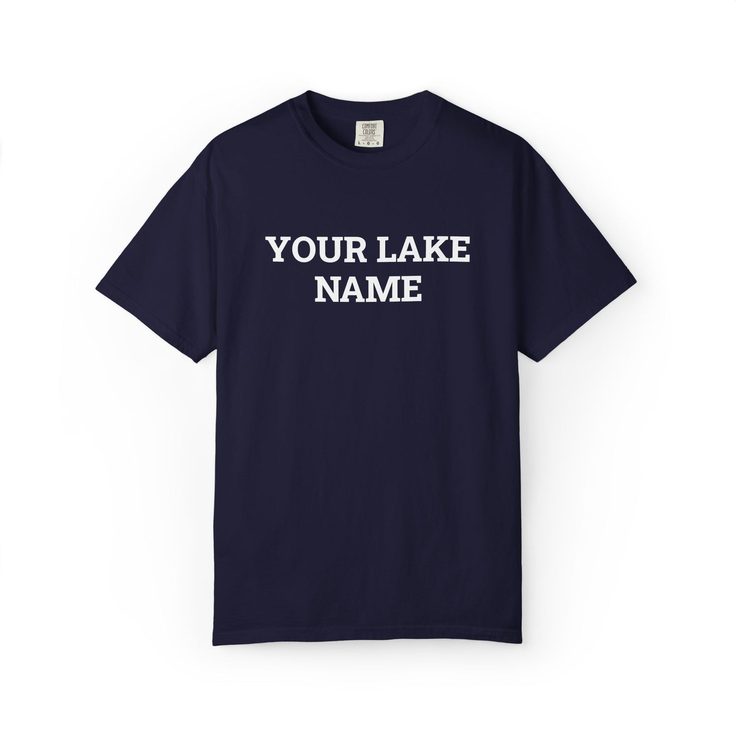 Custom Lake Block Logo Tee