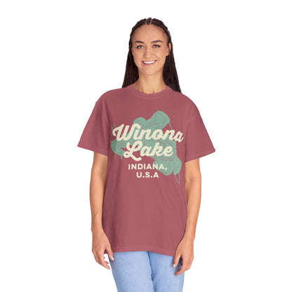 Winona Lake Vintage Map Classic Tee - Unisex