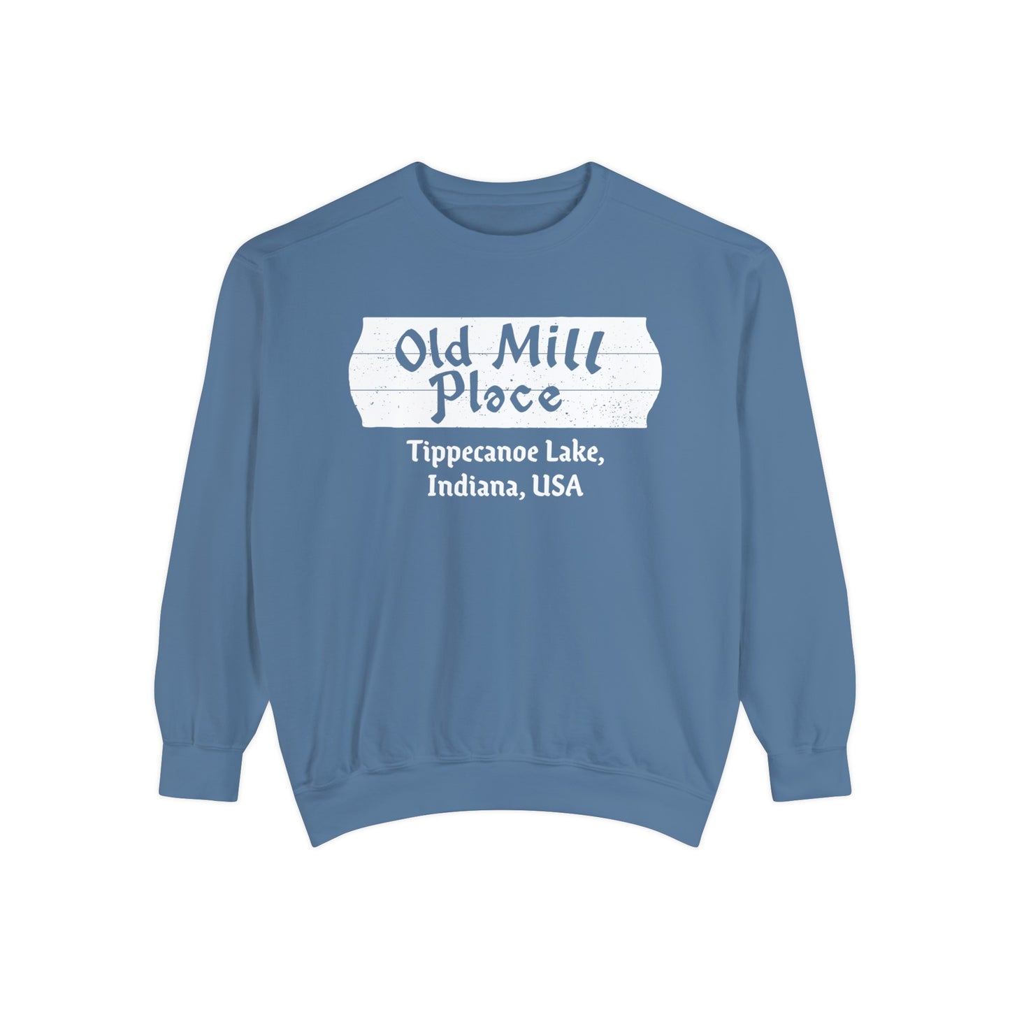 Old Mill Place Tippecanoe Lake Crewneck Sweatshirt - Unisex