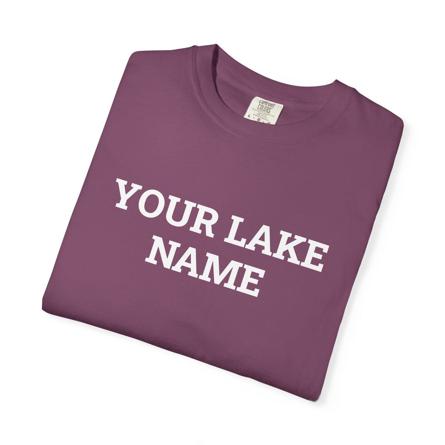 Custom Lake Block Logo Tee