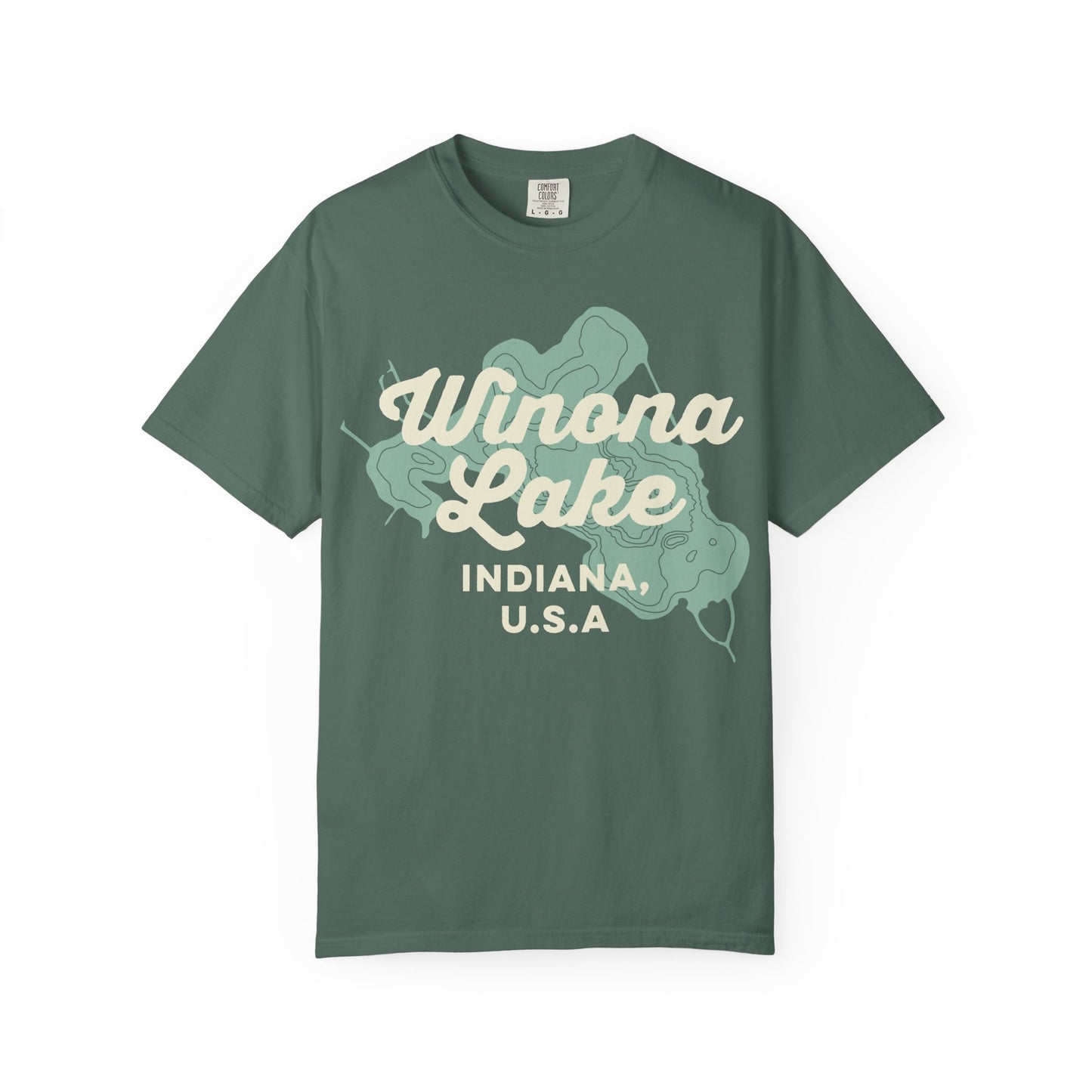 Winona Lake Vintage Map Classic Tee - Unisex
