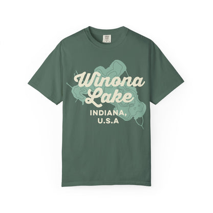 Winona Lake Vintage Map Classic Tee - Unisex