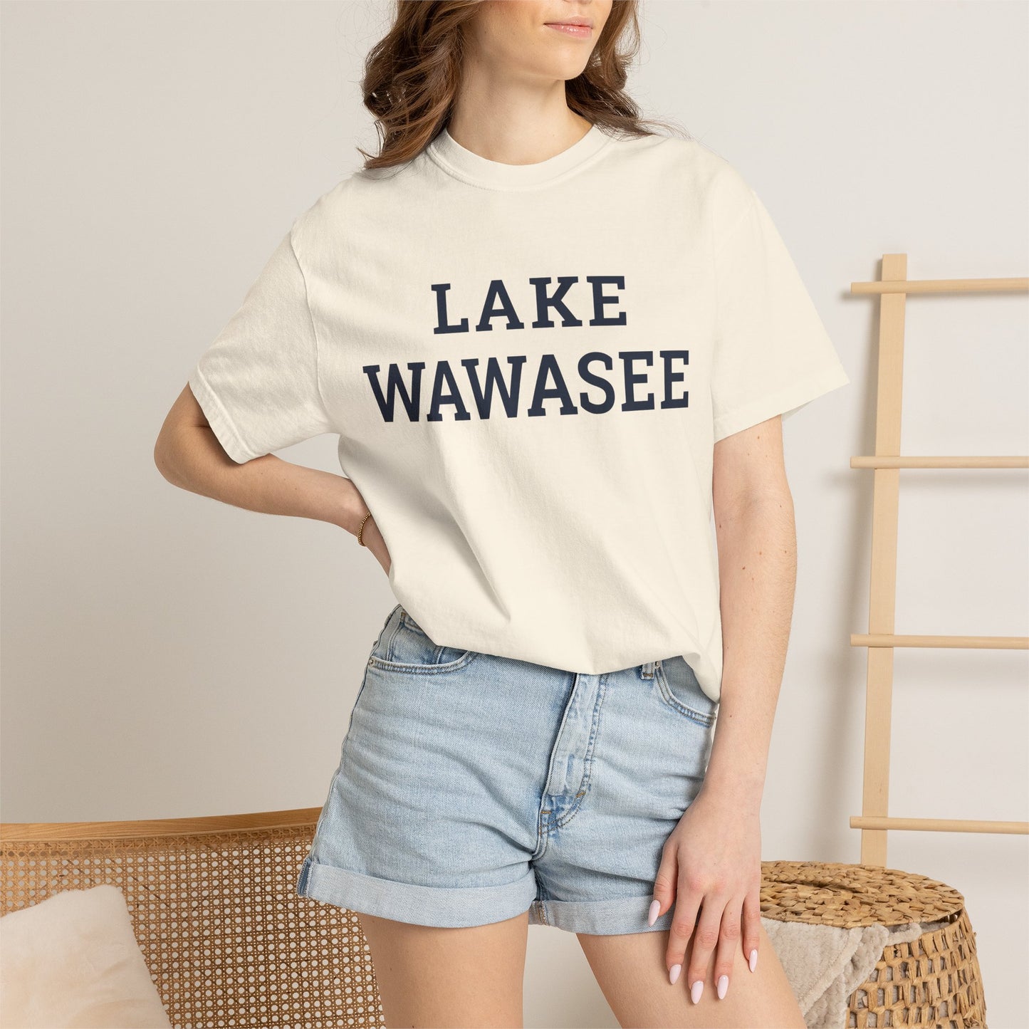 Lake Wawasee Block Logo Classic Tee - Unisex