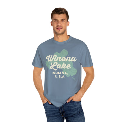 Winona Lake Vintage Map Classic Tee - Unisex