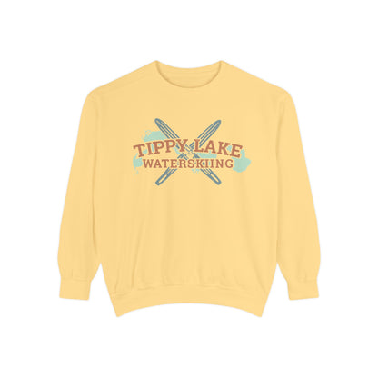 Tippy Lake Waterskiing Crewneck Sweatshirt - Unisex