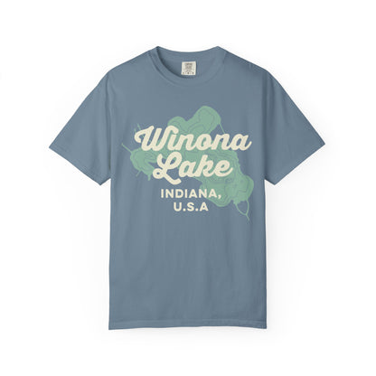 Winona Lake Vintage Map Classic Tee - Unisex