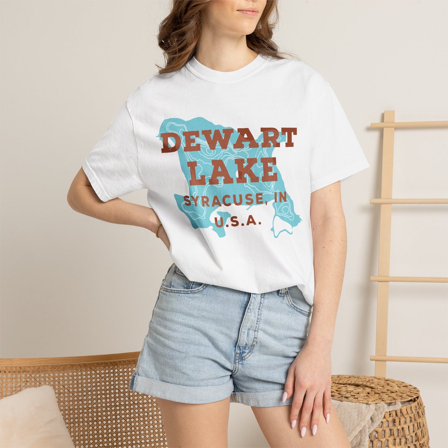 Dewart Lake Map Tee - Unisex