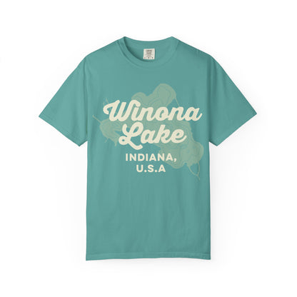 Winona Lake Vintage Map Classic Tee - Unisex