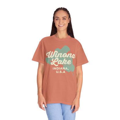 Winona Lake Vintage Map Classic Tee - Unisex