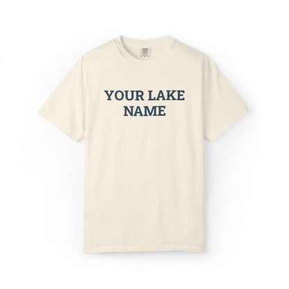 Custom Lake Block Logo Tee