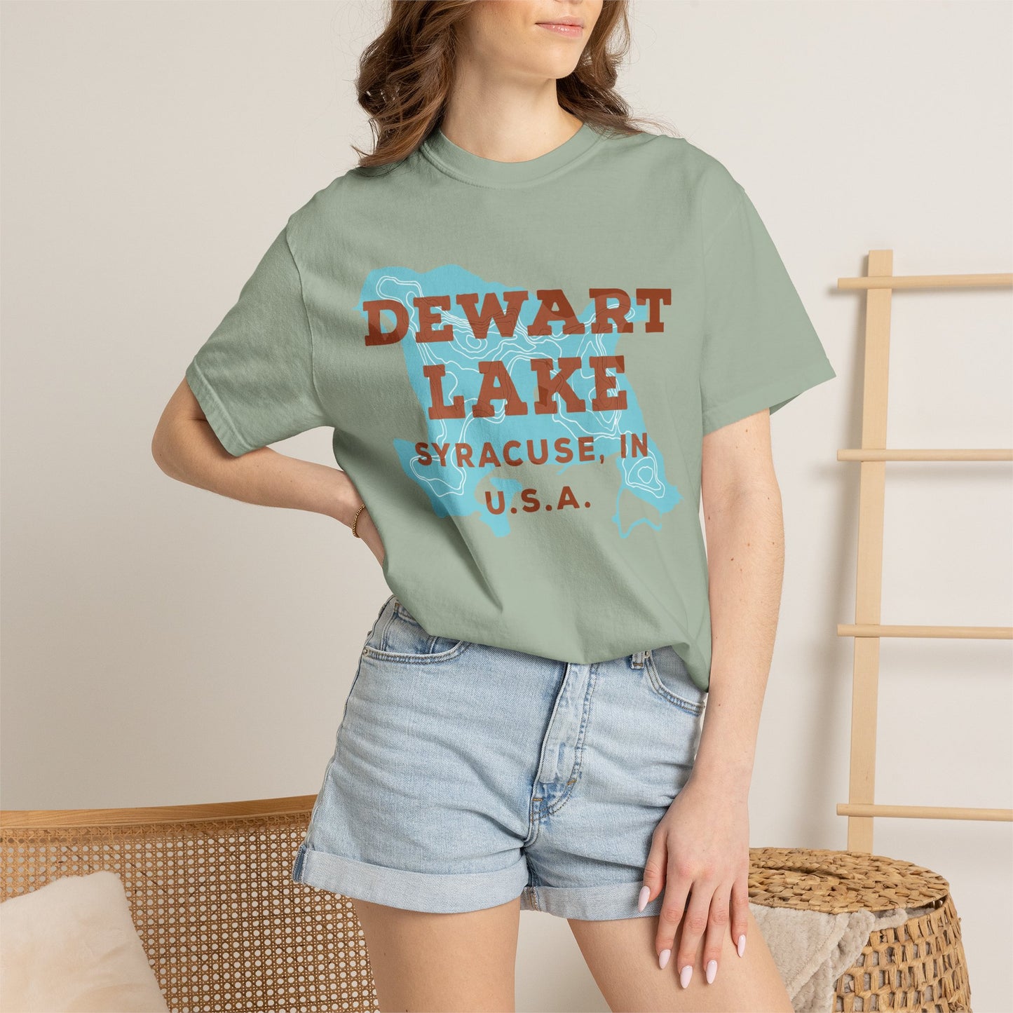 Dewart Lake Map Tee - Unisex