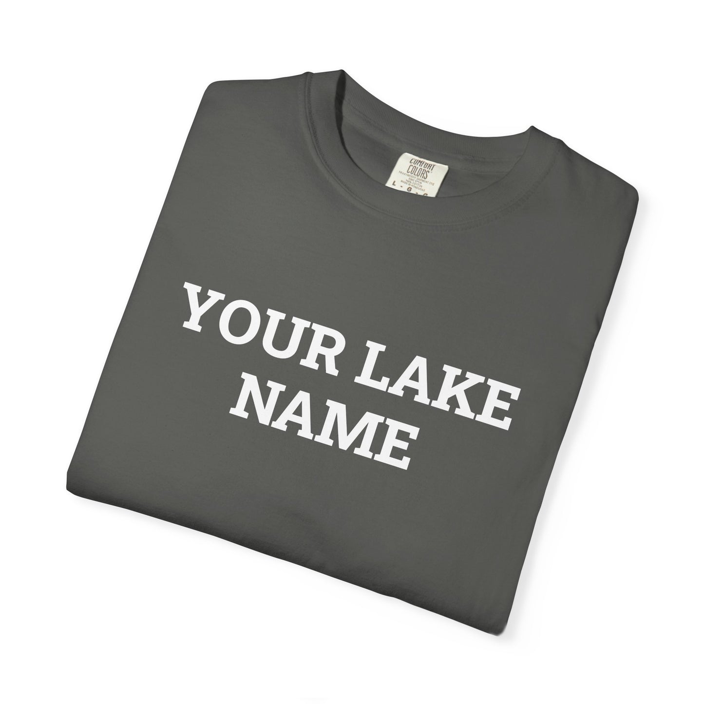 Custom Lake Block Logo Tee
